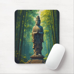 Tapis De Souris Zen dans la forêt de bambou