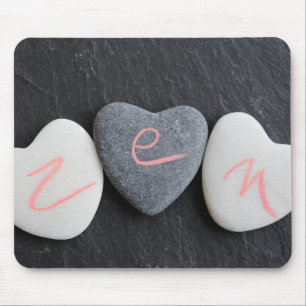 Tapis De Souris Zen de cailloux de coeur