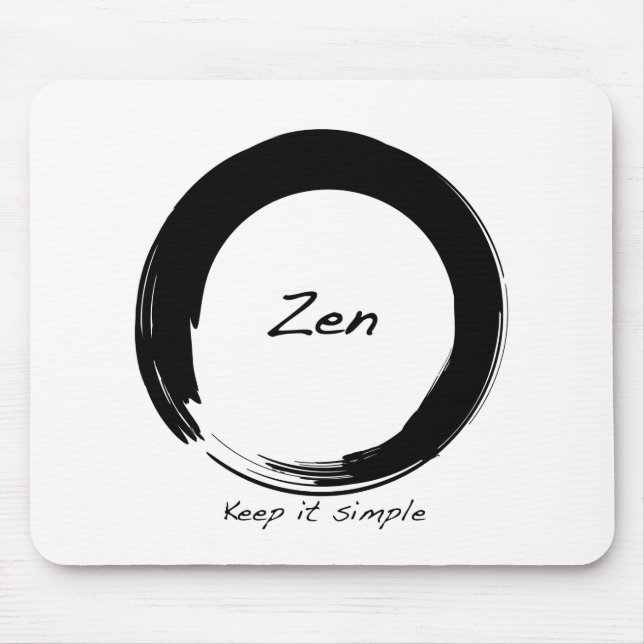 Tapis De Souris Zen : Maintenez-le simple (Devant)