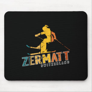 Tapis De Souris Zermatt Alpes suisses Ski alpin Suisse Mont