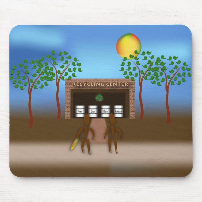 Tapis De Souris Zinglees ~ Recyclage (Devant)