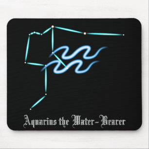 Tapis De Souris Zodiac Constellation Aquarius