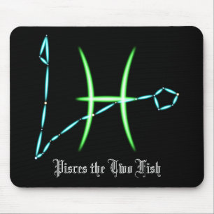 Tapis De Souris Zodiac Constellation Poissons Souris
