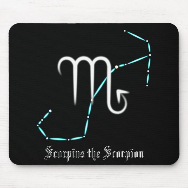 Tapis De Souris Zodiac Constellation Scorpio Souris Pad (Devant)
