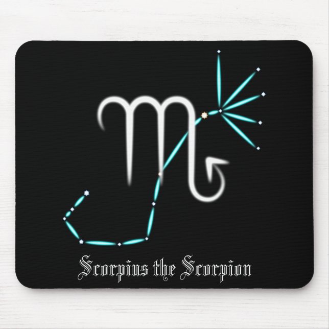 Tapis De Souris Zodiac Constellation Scorpio Souris Pad (Devant)