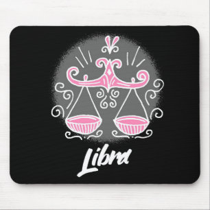 Tapis De Souris Zodiac Libra Symbole de souris Pad