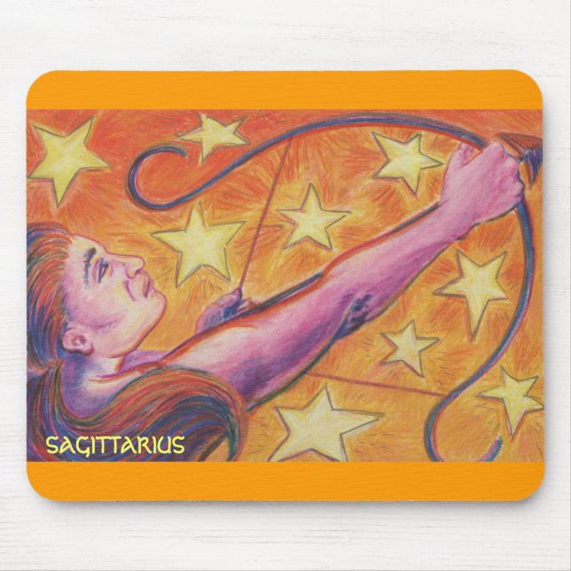 Tapis De Souris Zodiac Sagittarius mousepad (Devant)