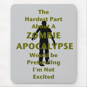 Tapis De Souris Zombi excité