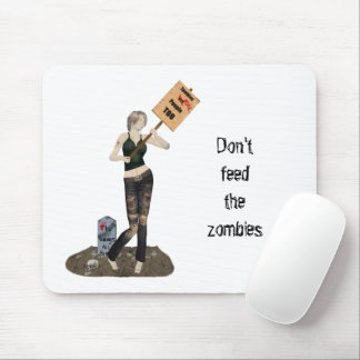 Tapis De Souris Zombie Pin Up Girl Protest II Pad souris