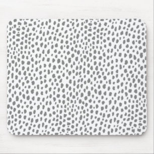 Tapis De Souris Zones dalmatiennes grises (gris/blanc)