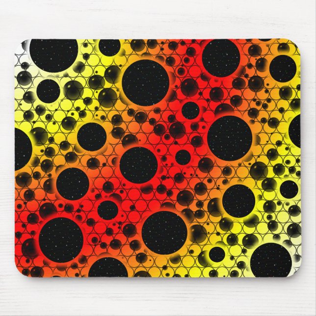 Tapis De Souris Zones de bulles spatiales - WYR thermique (Devant)