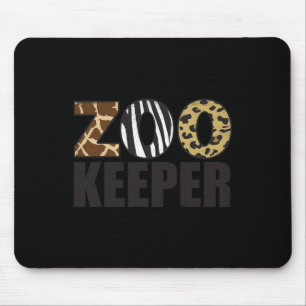 Tapis De Souris Zookeeper Animaux Zoo Faune Safari Halloween Co