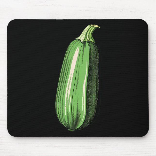 Tapis De Souris Zucchini Lazy Easy Funny Matching Halloween Costum (Devant)