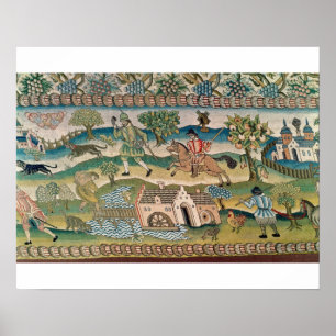 Tapis de Tableau de Bradford, détail des scènes 