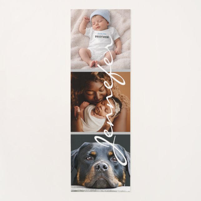 Tapis De Yoga 3 photos Collage Mother’s Day  (Devant)