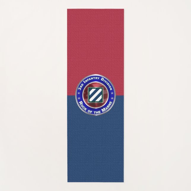 Tapis De Yoga 3e division d'infanterie Rock of the Marne! (Devant)