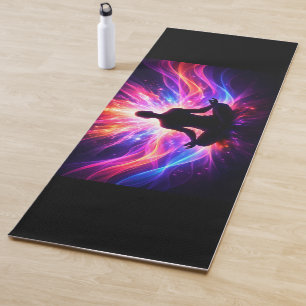Tapis de yoga à conception de méditation Chakra Gl