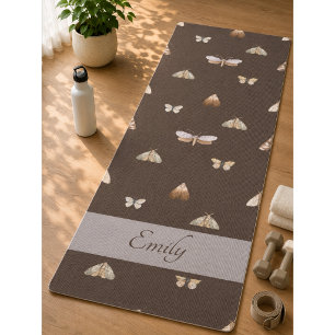 Tapis de Yoga à Motif Papillon Coloré