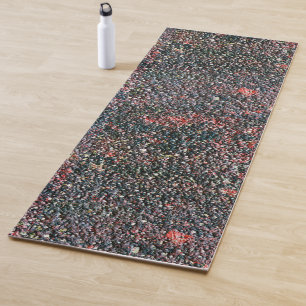 tapis de yoga à remuer à la canneberge