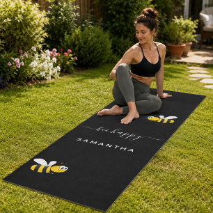 Tapis De Yoga Abeille noire abeilles bourdon été amusant humour