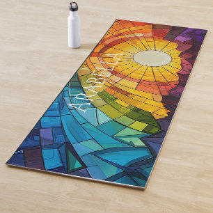 Tapis De Yoga Abstrait soleil artistique Yoga Mat