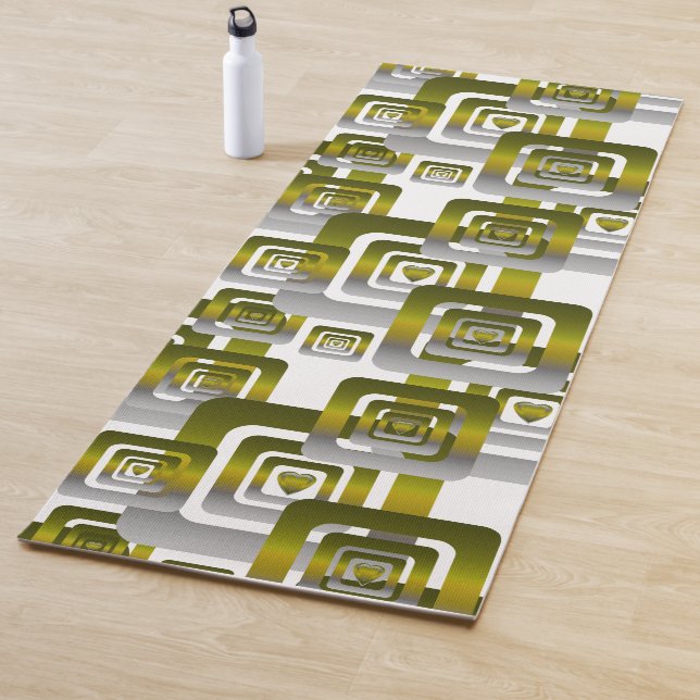 Tapis De Yoga Activate My Heart Pattern Silver (En situation)