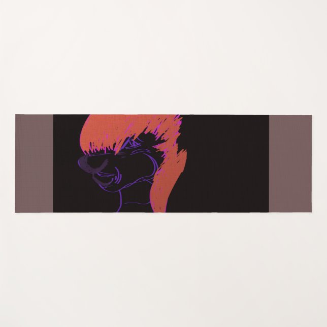 Tapis De Yoga Adorable Animation Character Yoga Mat (Devant (Horizontal))