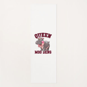Tapis De Yoga Adorable REINE MOO DENG Maman Baby Hippo Princesse