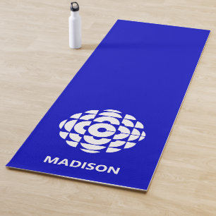 Tapis De Yoga Affiche du logo bleu CBC 1986