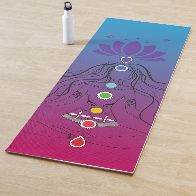 Tapis De Yoga Affirmation énergétique de Chakra  (En situation)
