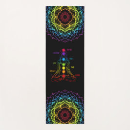 Tapis De Yoga Affirmations Chakra Yoga Mat - 14bl