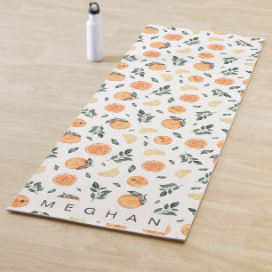 Tapis De Yoga agrumes citron orange Monogram Yoga Mat