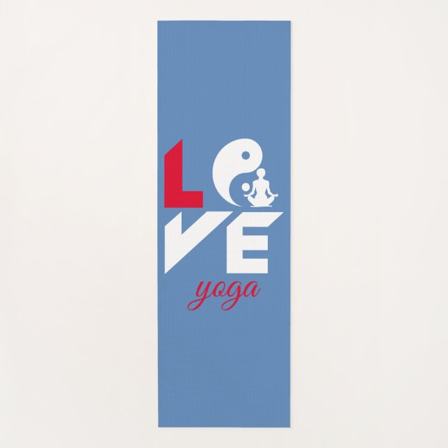 Tapis De Yoga Aimer le yoga (Devant)