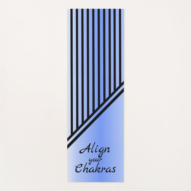 Tapis De Yoga Aligner votre chakras bleu (Devant)