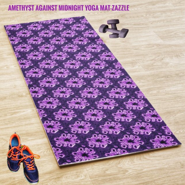 Tapis De Yoga Améthyste contre minuit (Créateur téléchargé)