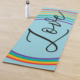 Tapis De Yoga Amour arc-en-ciel