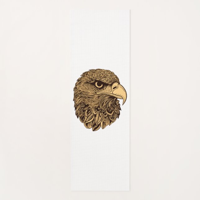 Tapis De Yoga Animal à tête d'aigle (Devant)