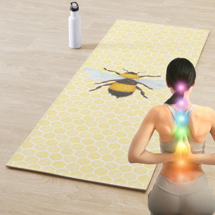 Tapis De Yoga Aquarelle Bee & Honeycomb
