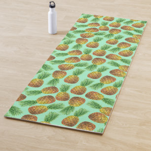 Tapis De Yoga Aquarelle d'ananas 2