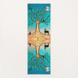 Tapis De Yoga Aquarelle de l'arbre de vie