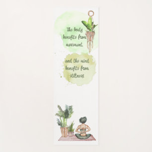 Tapis De Yoga Aquarelle de mouvement et d'étirement Yoga Mat