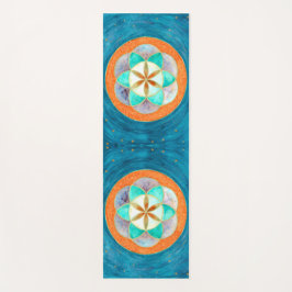 Tapis De Yoga Aquarelle des graines de vie