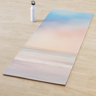 Tapis De Yoga Aquarelle douce Waves Yoga Mat