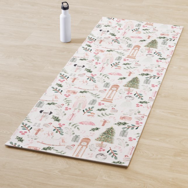 Tapis De Yoga Aquarelle Nutcracker Holiday (En situation)