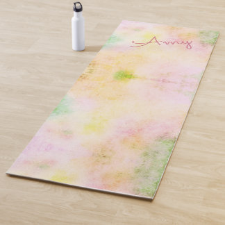 Tapis De Yoga Aquarelle Rainbow Sherbet Yoga Mat