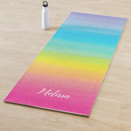 Tapis De Yoga Aquarelle Rainbow Yoga Mat