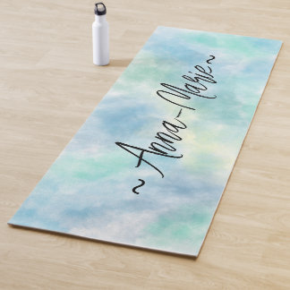 Tapis De Yoga Aquarelle verte