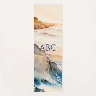 Tapis De Yoga Aquarelle Zen Côte paisible