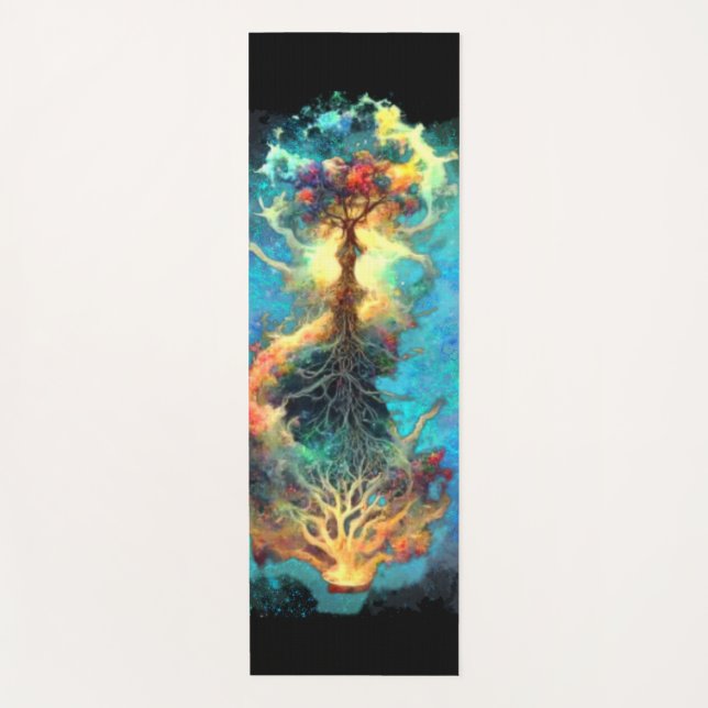 Tapis De Yoga arbre céleste de vie (Devant)