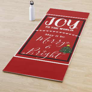 Tapis De Yoga Arbre de Noël Joie Paix